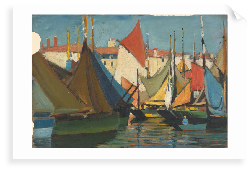 La Rochelle: fishing boats in the harbour by John Everett