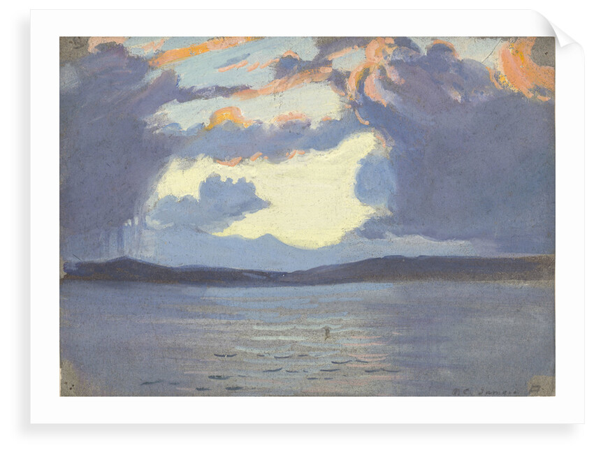 Distant view of Jamaica from the sea by John Everett