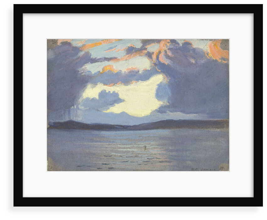Distant view of Jamaica from the sea by John Everett