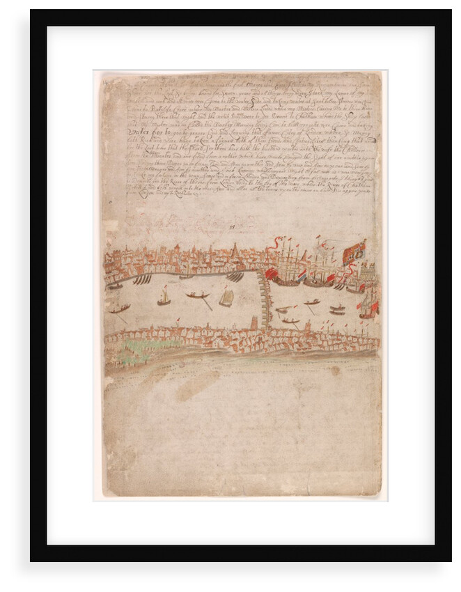 Edward Barlows Journal - Barlow travels with his new master's wife towards Chatham, where the 'Naseby' is lying. by Edward Barlow