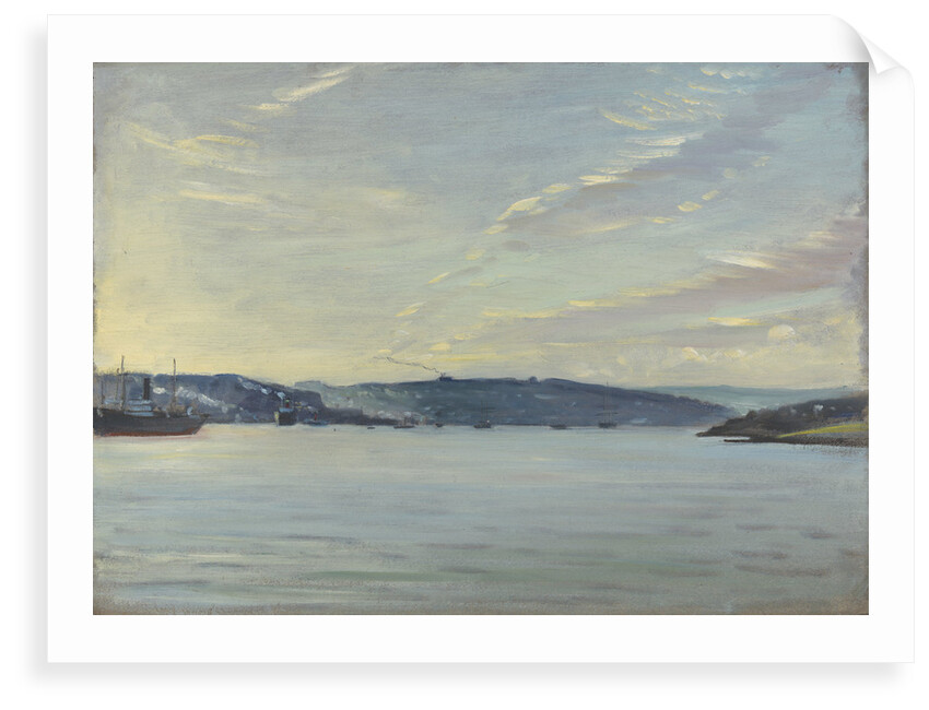 A ship viewed from the 'Suzanne', near Falmouth, Jamaica by John Everett