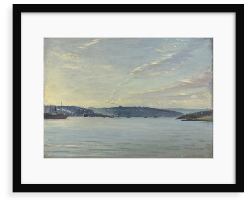 A ship viewed from the 'Suzanne', near Falmouth, Jamaica by John Everett