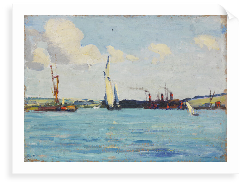 A sailing barge by John Everett