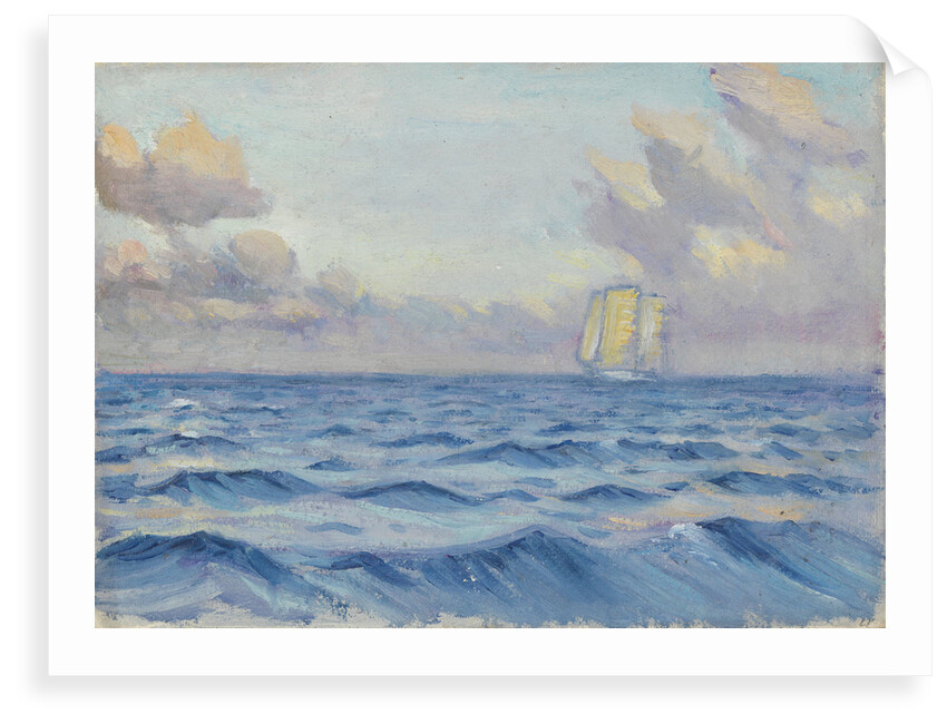 A sailing ship by John Everett