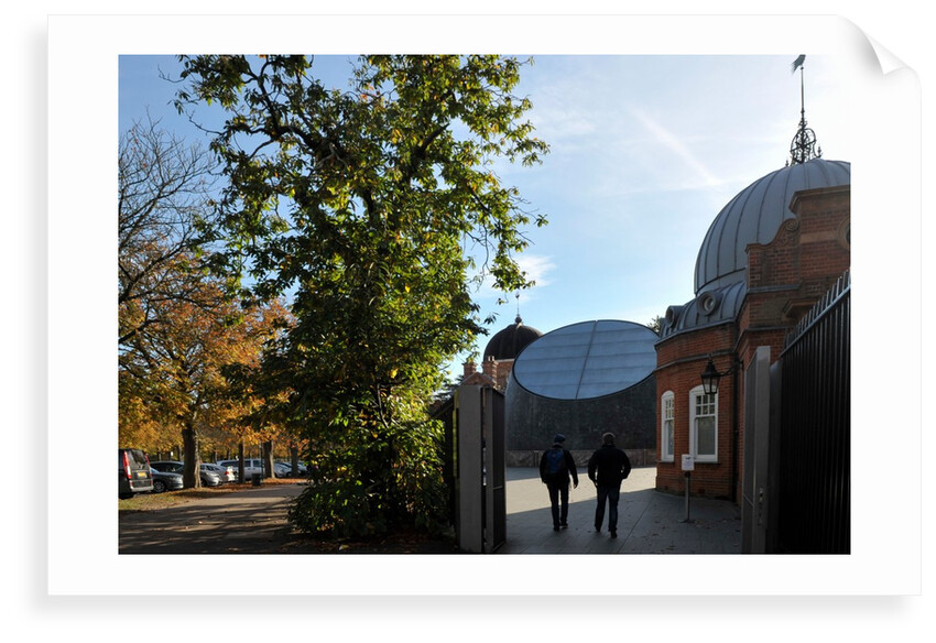Autumnal image of the Royal Observatory Greenwich including, Flamsteed House, Peter Harrison Planetarium & Altazimuth building in the park by National Maritime Museum