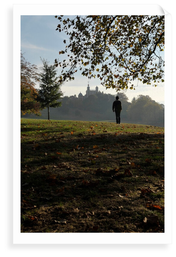 Autumnal image of the Royal Observatory Greenwich including, Flamsteed House, Peter Harrison Planetarium & Altazimuth building in the park by National Maritime Museum