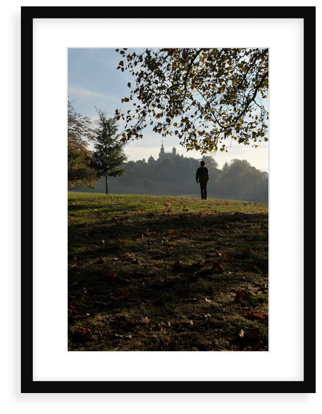 Autumnal image of the Royal Observatory Greenwich including, Flamsteed House, Peter Harrison Planetarium & Altazimuth building in the park by National Maritime Museum
