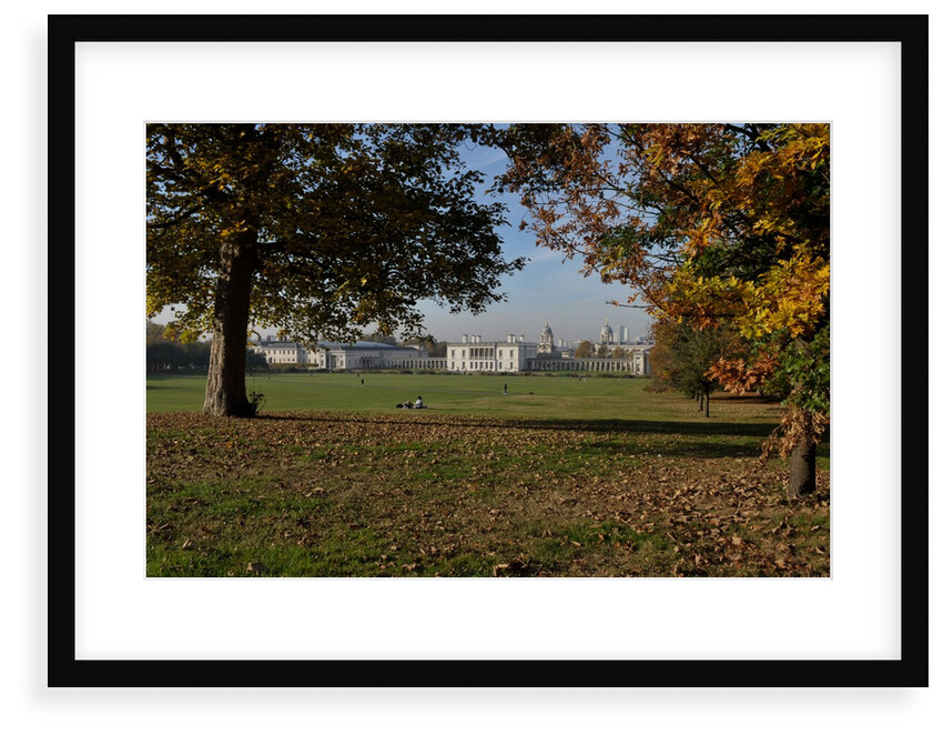 Autumnal image of the Queens House in Greenwich including views from in the park by National Maritime Museum