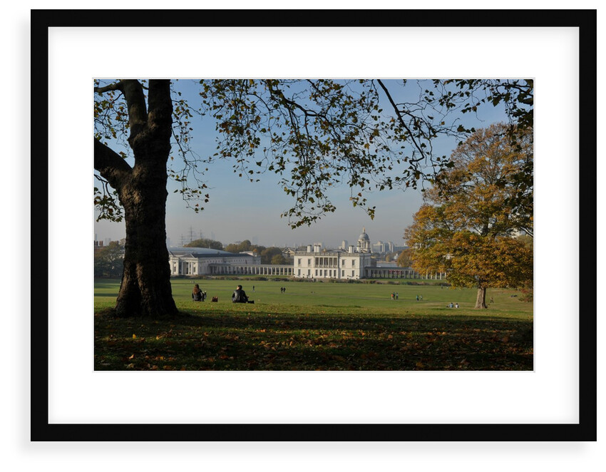 Autumnal image of the Queens House in Greenwich including views from in the park by National Maritime Museum