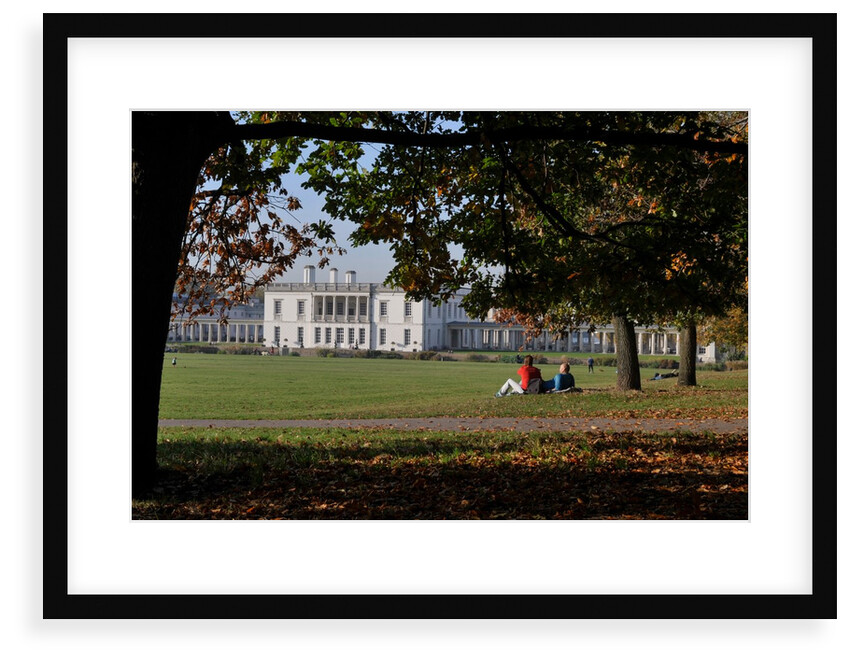 Autumnal image of the Queens House in Greenwich including views from in the park by National Maritime Museum