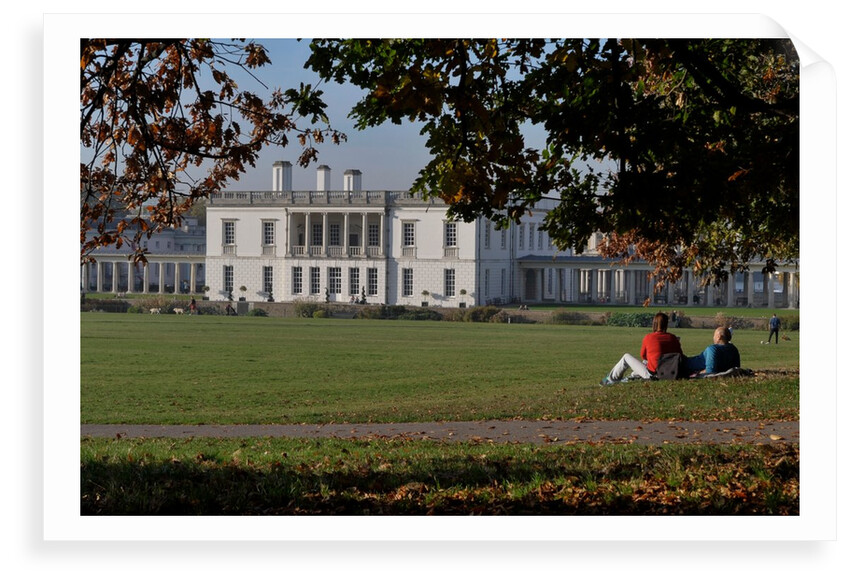 Autumnal image of the Queens House in Greenwich including views from in the park by National Maritime Museum