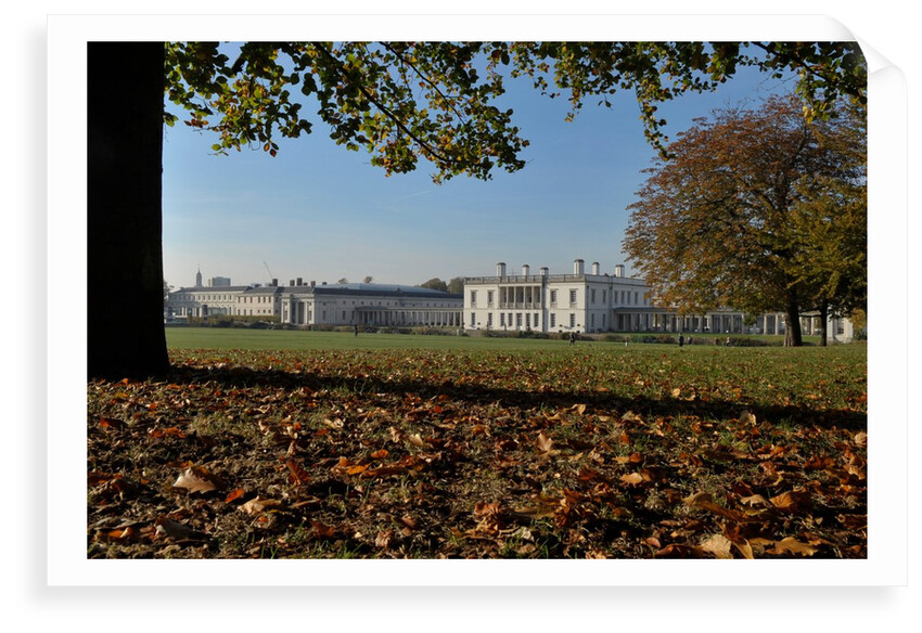 Autumnal image of the Queen's House in Greenwich including views from the park by National Maritime Museum