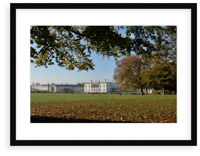 Autumnal image of the Queens House in Greenwich including views from in the park. by National Maritime Museum
