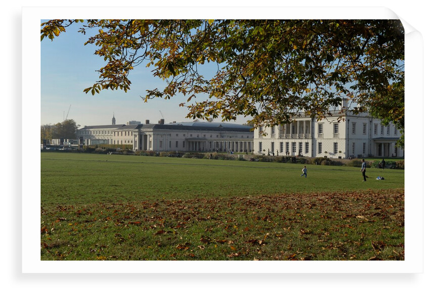 Autumnal image of the Queens House in Greenwich including views from in the park by National Maritime Museum