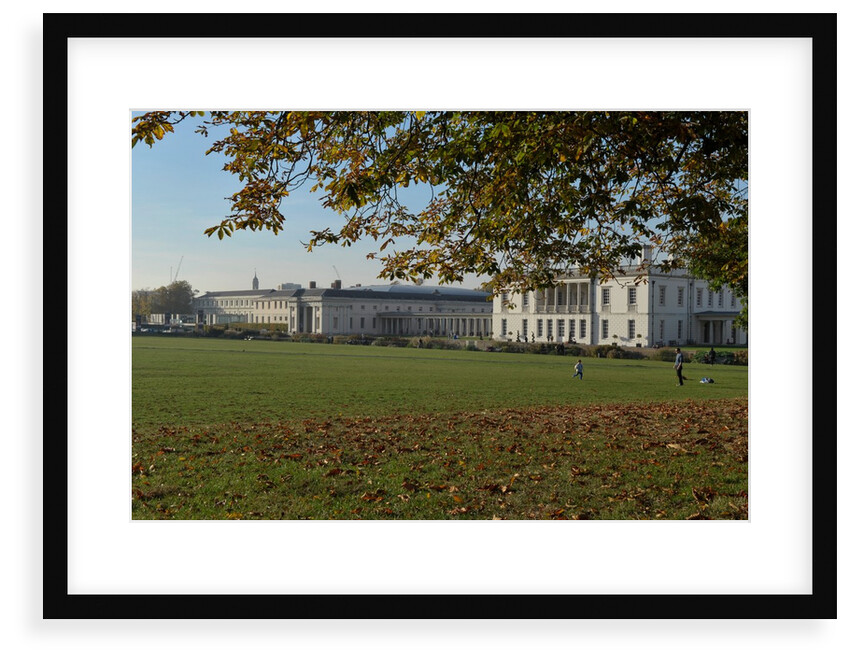 Autumnal image of the Queens House in Greenwich including views from in the park by National Maritime Museum
