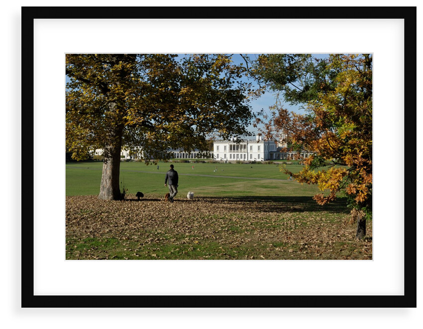 Autumnal image of the Queens House in Greenwich including views in the park. by National Maritime Museum