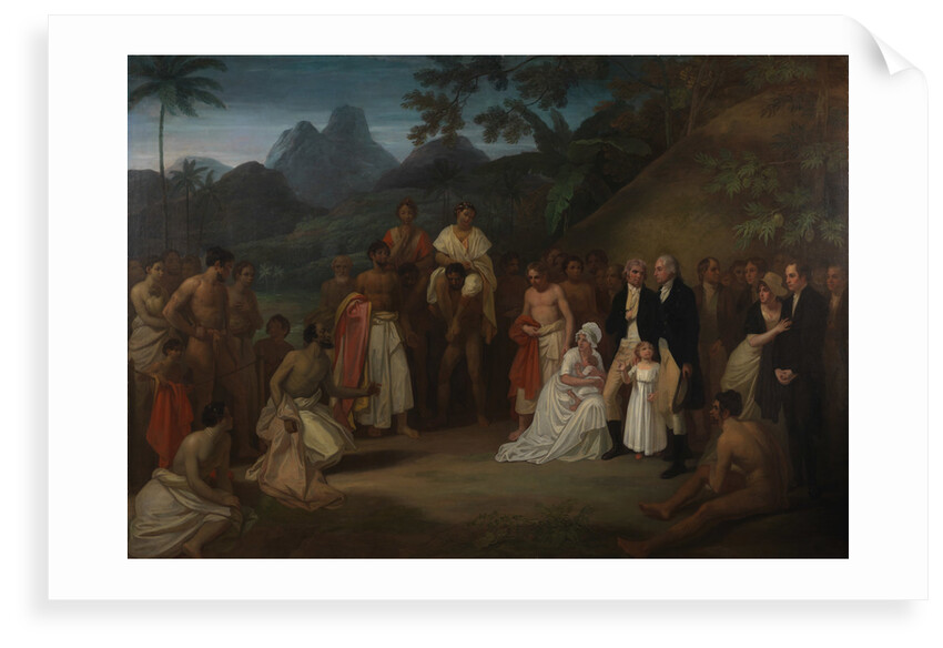 The Cession of the District of Matavai in the island of Otaheite (Tahiti) to Captain James Wilson by Robert Smirke