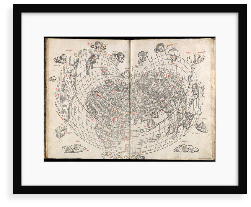 Claudii Ptholemaei Alexandrini liber geographiae cum tabulis et universali figura et cum additione locorum quae a recentioribus reperta sunt diligenti cura emendatus et impressus by Claudius Ptolemy