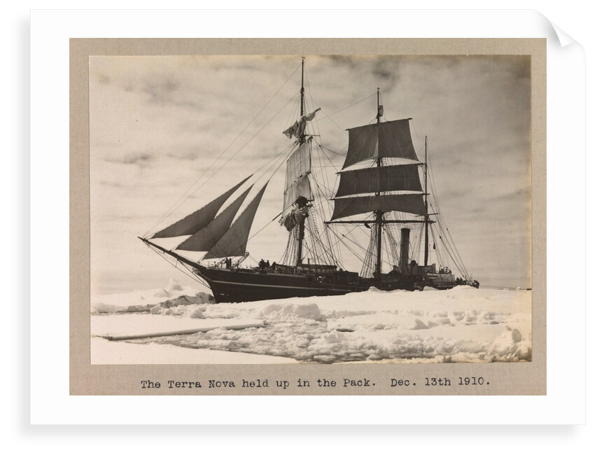 The Terra Nova (1884) held up in the pack ice by Herbert George Ponting