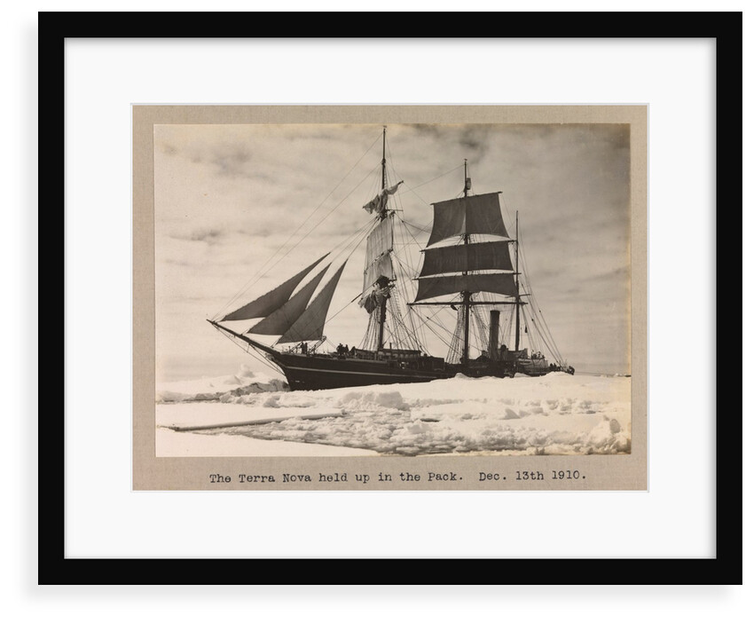 The Terra Nova (1884) held up in the pack ice by Herbert George Ponting