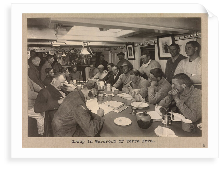 In the ice-pack, from the Main-top of the Terra Nova (Gran, Taylor and Wright) by Herbert George Ponting