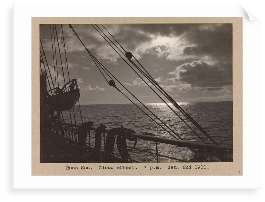 Ross Sea. Cloud effect, 7pm by Herbert George Ponting