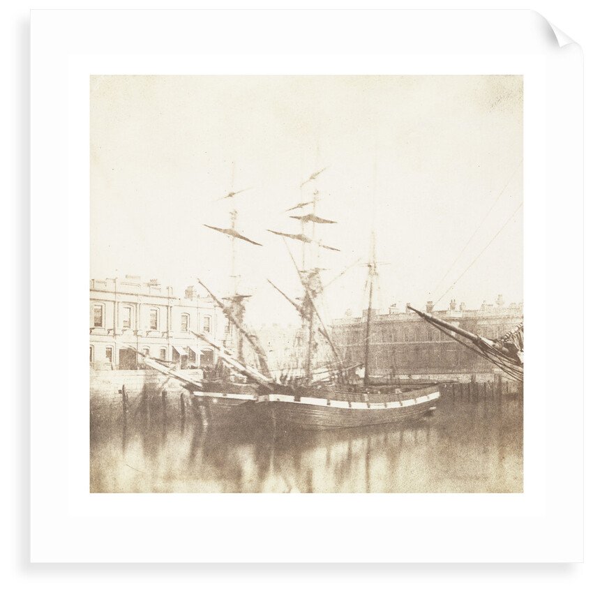 A view of the ships near Custom House, Dublin by Calvert Richard Jones