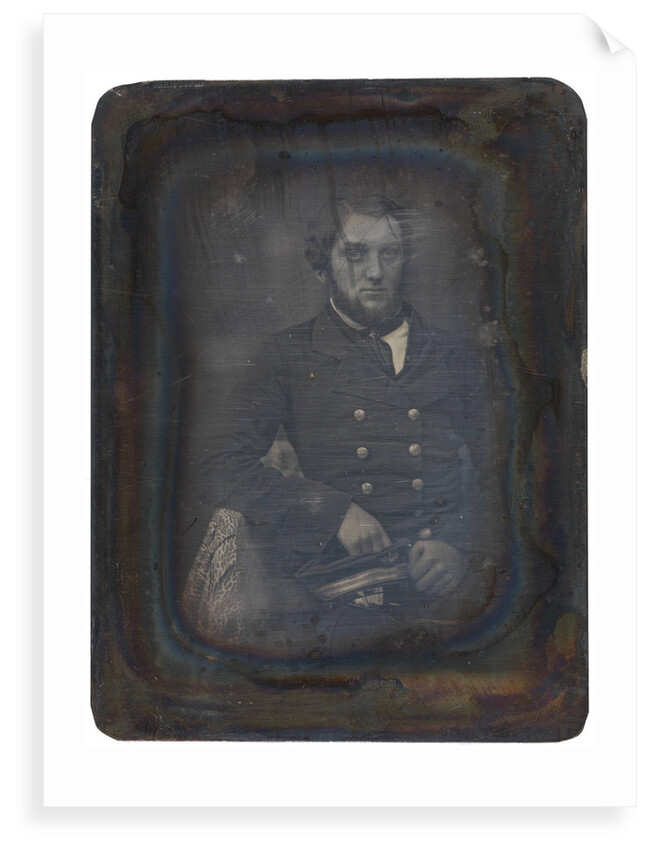 Portait of an unidentified naval officer. Fox Talbot Collection by G. Renard