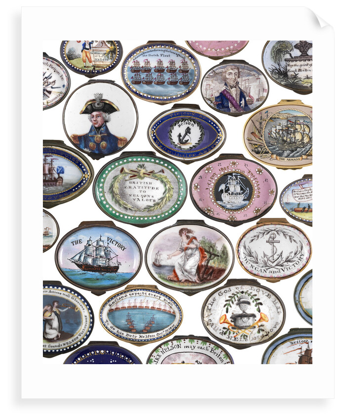 Nelson Patch Box Lid Repeated Pattern by National Maritime Museum