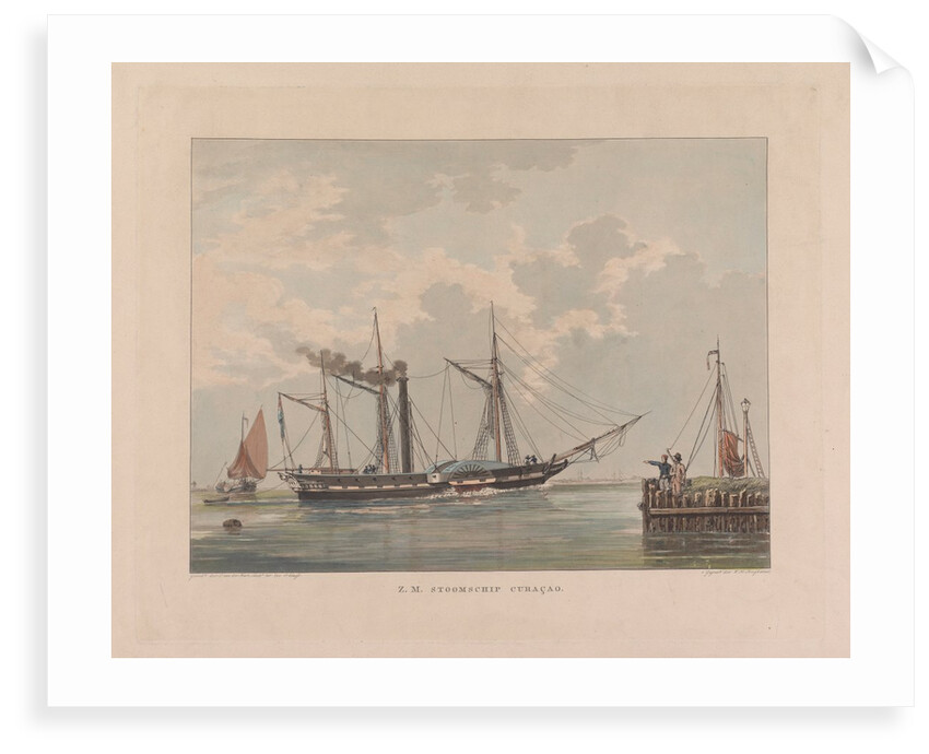 Z.M. Stoomschip Curacao by Hart