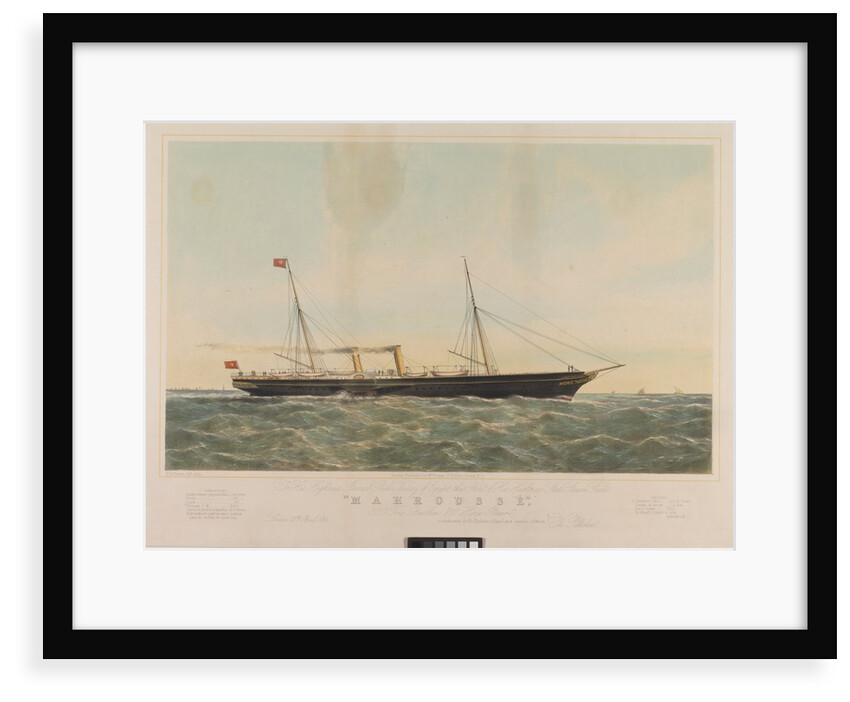 This Print of the HEIC’s stream frigate Memnon is dedicated by Charles Gunston by Charles Gunston: Thomas Fairland; Edward Ramsden