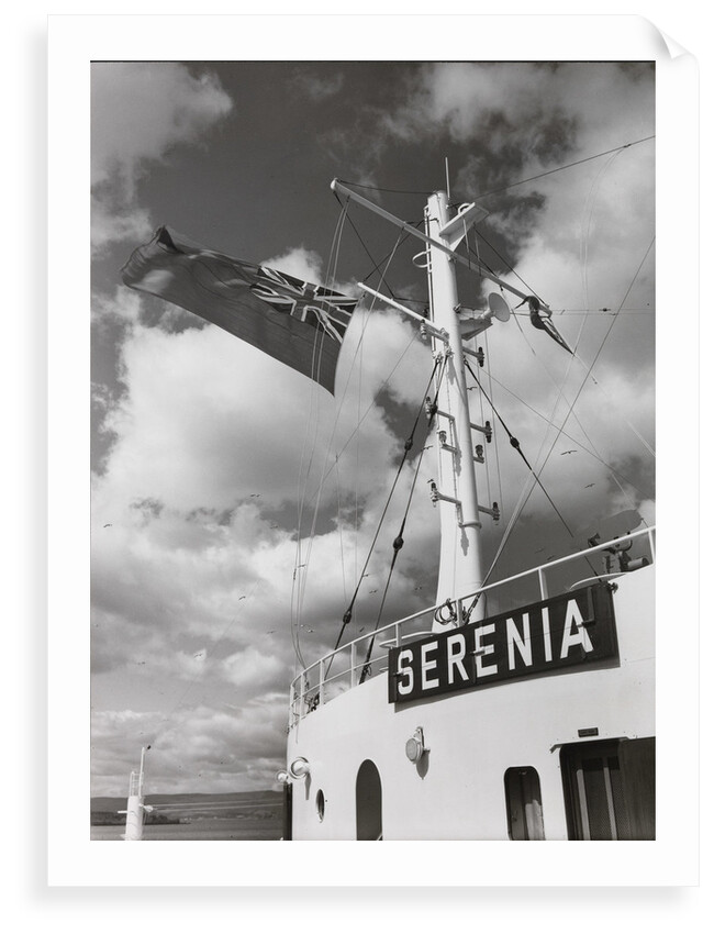 S.T.S 'Serenia' (1961), Plate No:12, Mast and Name board by Unknown