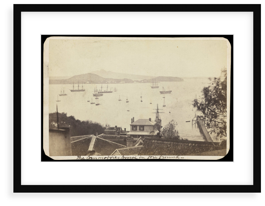 Plate 10: 'The Commodores home in foreground – Auckland New Zealand' by Unknown