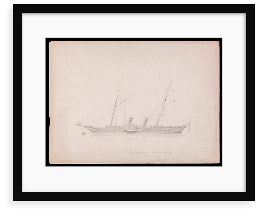 El Mahroussa Pasha's Yacht,  Alexander 1867 by 