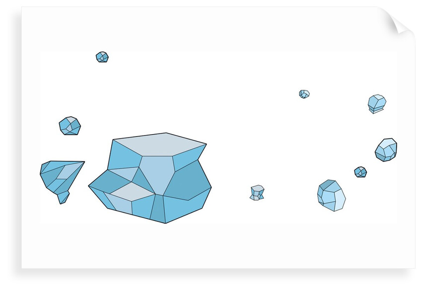 Ice in space by Anonymous