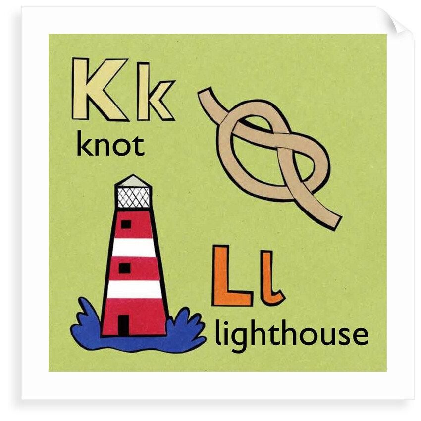 Knot and lighthouse children graphic by Anonymous