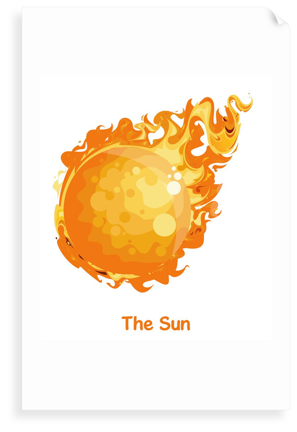 The Sun with a fireball tail by Anonymous