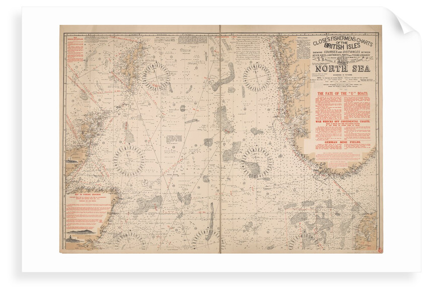 Close's fisherman charts of the British Isle section 2: The North Sea by Albert Close