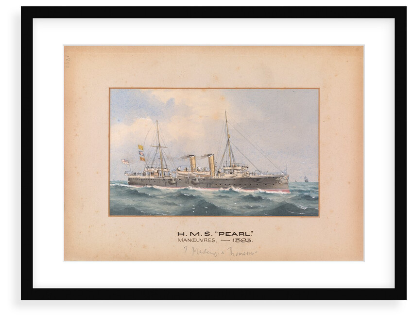 HMS Pearl Manoeuvres - 1893 by Unknown