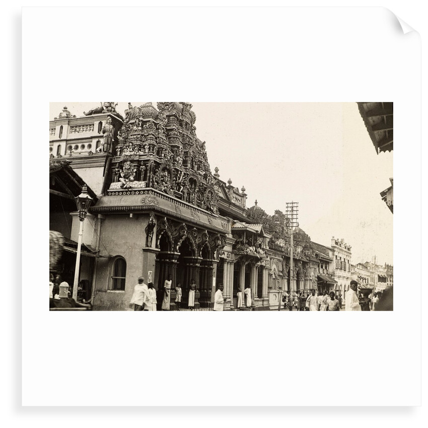 Photograph of the rear of Sri Kailawasanathan Swami Devasthanam Kovil in Sri Lanka. by Unknown