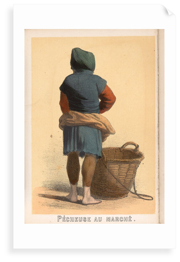 Souvenirs de Boulogne Sur Mer Book - Pecheuse au Marche by Unknown