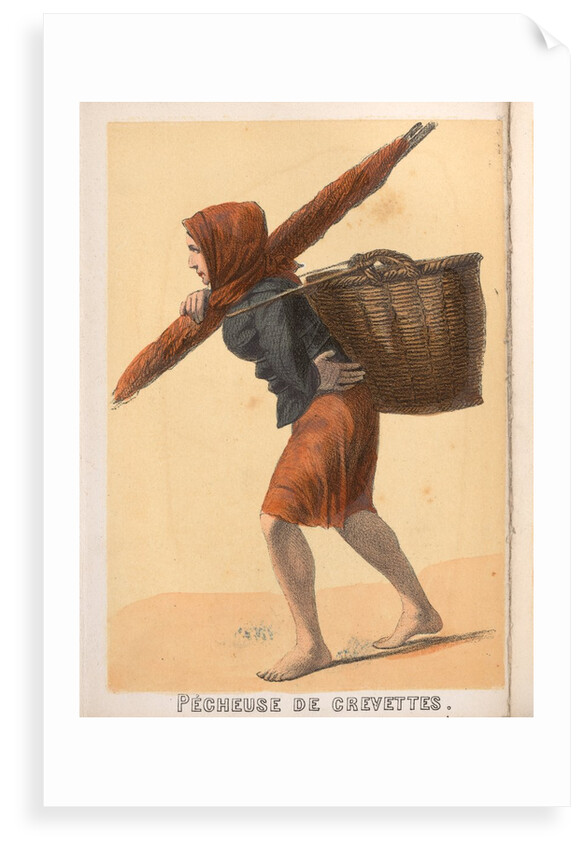 Souvenirs de Boulogne Sur Mer Book - Peucheuse de Crevette by Unknown