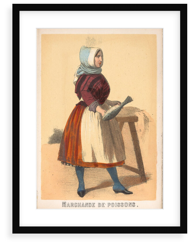 Souvenirs de Boulogne Sur Mer Book - Marchande de Poissons by Unknown