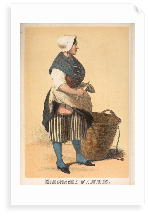 Souvenirs de Boulogne Sur Mer Book - Merchand d'huitres by Unknown