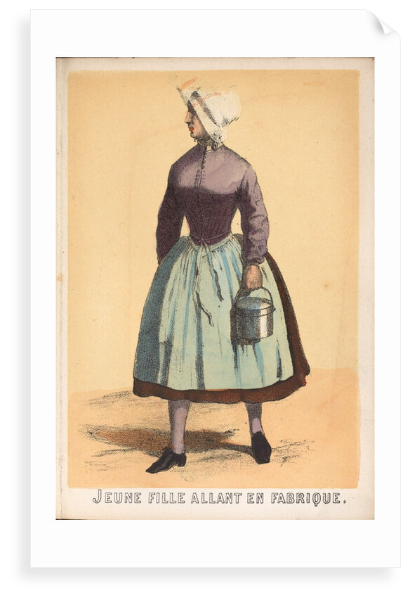 Souvenirs de Boulogne Sur Mer Book - Juene fille en fabrique by Unknown