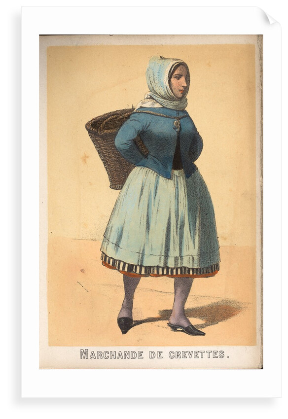 Souvenirs de Boulogne Sur Mer Book - Pecheuse de Crevettes by Unknown
