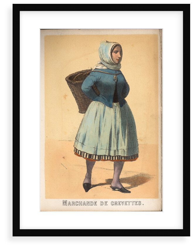 Souvenirs de Boulogne Sur Mer Book - Pecheuse de Crevettes by Unknown