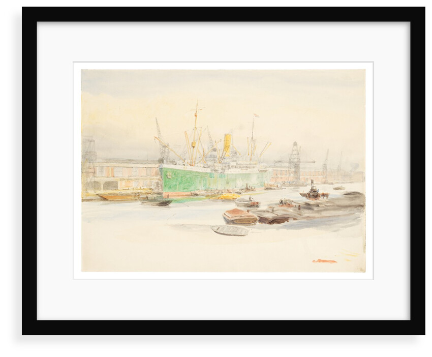 Docks by William Lionel Wyllie