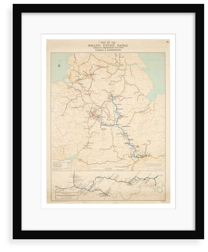 Map of the Grand Union Canal by Grand Union Canal Co