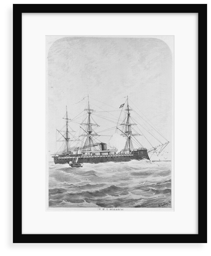 HMS 'Monarch' (1868) under way by W. Spalding